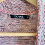Nic+Zoe Cardigan Wool Open Front Tweed Long Sleeve Womens Size M Photo 2