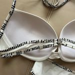 John Galliano Vintage White Newspaper Print Bikini Photo 6