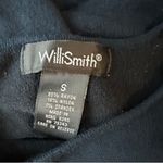 Willi Smith  Black Sweater‎ with Buttons Down Sleeves Photo 3