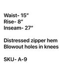 One Teaspoon One X Freebirds Low Rise Distressed Denim Jeans Sz 27 Zipper Hem Photo 7