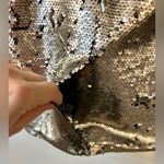 Worthington Matte Silver and Black Sequin Skirt Size Large Photo 5