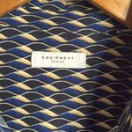 Equipment  Slim Signature Geo Printed Button-down Shirt In Blue Small Photo 5