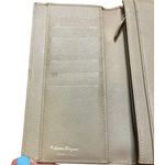 Salvatore Ferragamo Gancini Continental Wallet beige Gold-tone Gancini clasp Photo 6