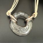 Vintage Sterling Handcrafted Glass Donut O Photo 3