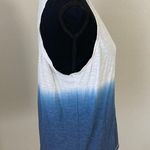 Live Love Dream  Ombre White and Blue Tank Top Size M Photo 4