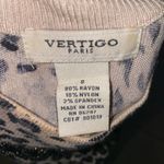 Vertigo Paris Cheetah Print Studded Embellished Long Sleeve Mock Neck Top Small Photo 4