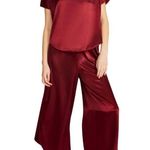 BB Dakota 2 Piece Satin Lounge Set Size XXL Maroon New Photo 0
