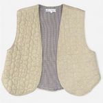 Free People  Folk Floral Daisy Vest in Almond Photo 3