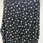 Tahari  polka dot black white chiffon style halter flowy layered dress 12P party Photo 4