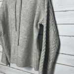 &merci &merci Gray Knit Hoodie Sweater Cable Knit Sleeve Cozy Pullover Size Small Photo 8
