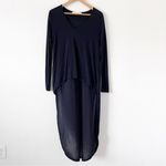Stillwater Black Long Sleeve High Low Shirt Dress Size M Photo 1