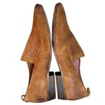 Seychelles Skein Loafer Shoes Women 9 Cognac Brown Nubuck Leather Modern Classic Photo 6