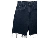 Levi's Levi’s Vintage 580 Denim Shorts Women’s XS Black High Rise Frayed Hem Orange Tab Photo 3