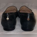 Kate Spade Women’s Crackle Metallic Black Suede Leather Loafers Size 6.5 Photo 6