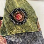 Rising International Embroidered Peace Sign Patchwork Boho Hobo Bag Photo 4