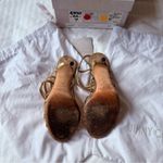 Jimmy Choo Visby Gold Heeled Strappy Sandals Women Size 37 Photo 2