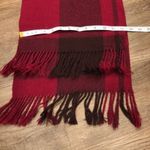 Unbranded Felted Tight Knit Woven Scarf Fringe Berry Burgundy Pink Purple Cozy Photo 4