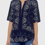 Theory Antazie Silk Bandana Paisley Print Top Size M Photo 0