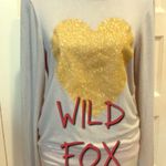 Wildfox Sparkle Golden Heart Sweatshirt Photo 1