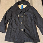 J.Crew  Navy Blue Cotton Waxed Look Utility Jacket Womens Size 6 Photo 0