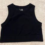 Aerie OFFLINE by  Black Tank Top Cropped Photo 0