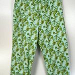 Vintage 70s Paisley Sleep Set Petite Psychedelic Dagger Collar Green Pajamas Size L Photo 7