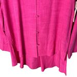 Habitat  Women’s Sz Small Pink Drop Tail Shirt New NWT Tencel Button Down Tunic Photo 4