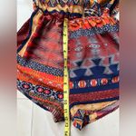 On Twelfth Floral Romper Size S Sleeveless Multicolor Shorts Shelf Open Back. Orange Photo 13