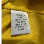 Louna Tie Romper Women's Small Yellow Mustard Short Flutter Sleeve V Photo 5