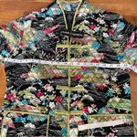 Anne Carson New Ann Carson Printed Silk Lightweight Jacket Photo 8