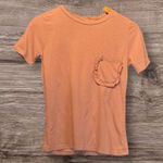 Philosophy Peach Short Sleeve Tee with Ruffle Pocket Photo 0