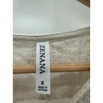 Zenana Outfitters Womens Cream Cotton Tee Size S Lagenlook Minimal Neutral Casual Basic Photo 4