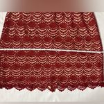 Club Monaco Red Crochet Lace Mini Skirt Photo 8
