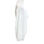 Hello Molly  Ruched Mini Dress Women’s Size Small White Bodycon Cocktail Photo 6