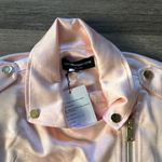 Generation Love  Pink Funnel Neck Moto Jacket Vegan Silk Blend Size XS Satin Photo 3