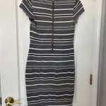 EXPRESS Striped Black and White Dress Photo 4