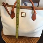 Dooney & Bourke  White and Tan Satchel Photo 3