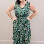 Ann Taylor  Green Floral Midi Dress - New - Size XL Photo 0