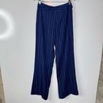 AQUA  Blue Striped Wide Leg Dress Pants Size Medium Photo 1