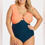 Raisin's Curve Gaia High Leg One Piece Swimsuit Size 14W New With Tags Photo 0