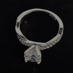 8mm Moissanite Ring • Infinity Pave Band • Size 7 Silver Photo 5