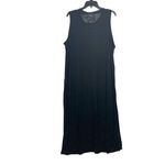Calvin Klein NWT $62 Burnout Maxi Dress Swim Cover-Up black L XL Photo 3