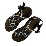 Chacos Chaco Womens Size 9 Classic Sport Sandals Strappy Blue Black White Photo 0