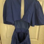 Banana Republic  Royal Blue cut out plunging neck line dress women’s size 2 Photo 3