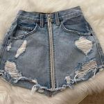Carmar denim skirt distressed size 23 Photo 0