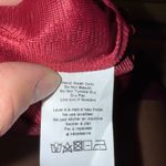 Lush Clothing Lush Burgundy‎ slinky Long Sleeve Top Ruched Mock Neck Womens large holiday Xmas Photo 5