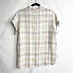 Isaac Mizrahi  Plaid Short Sleeve Top NWT in XS Photo 4