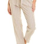 BeachLunchLounge Giavanna Striped Linen-Blend Pants Photo 0