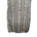 VTG Stunt 100% Silk Dress Women’s M Snakeskin Animal Print Sleeveless Dress Tan Size M Photo 2
