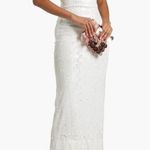 Alice + Olivia NEW NWT Valli Cutout Sequin Cami Dress Maxi White size 2 Photo 0